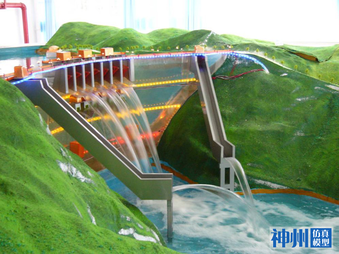 双曲拱坝水利工程模型