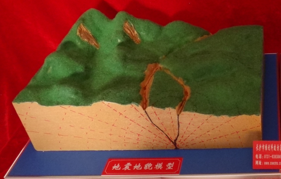 地震地貌模型